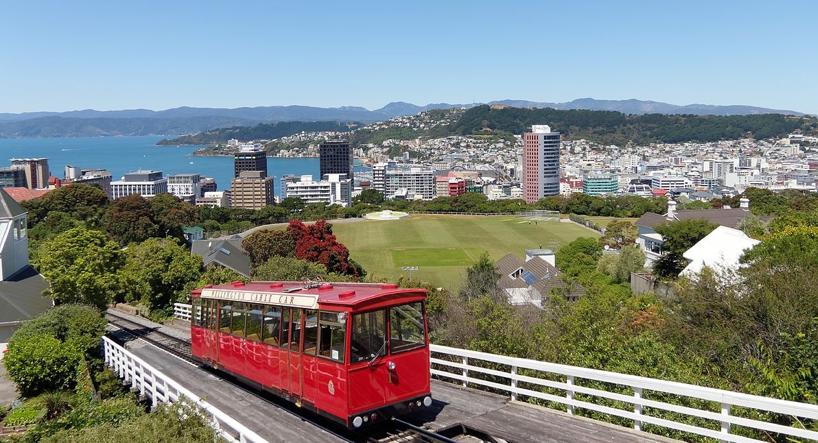 Wellington City With Cable Car